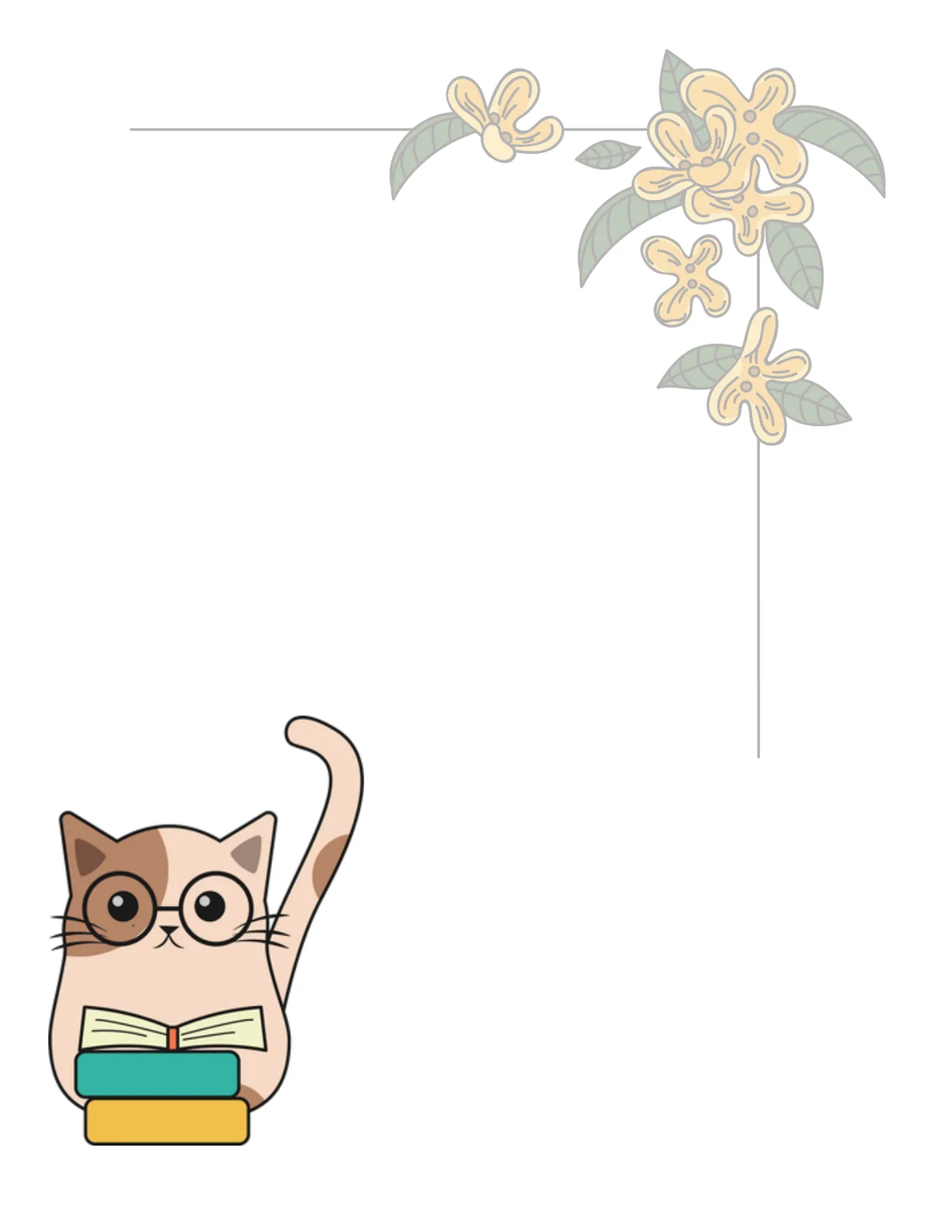 Cats No. 13 note pad, design 1 of 40