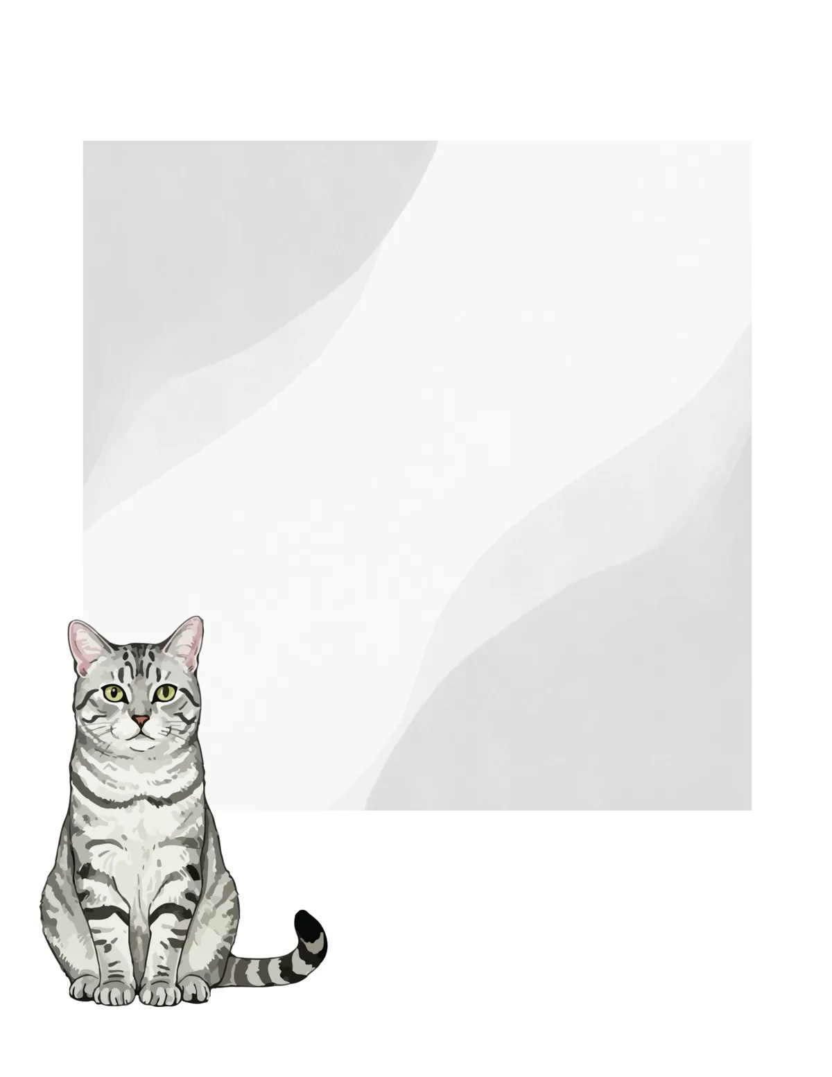 Cats No. 14 note pad, design 1 of 40