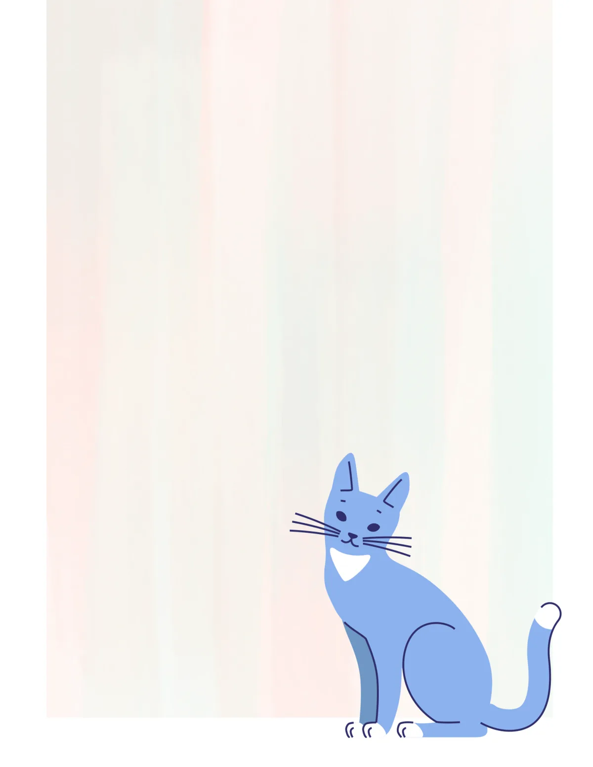 Cats No. 15 note pad, design 1 of 40