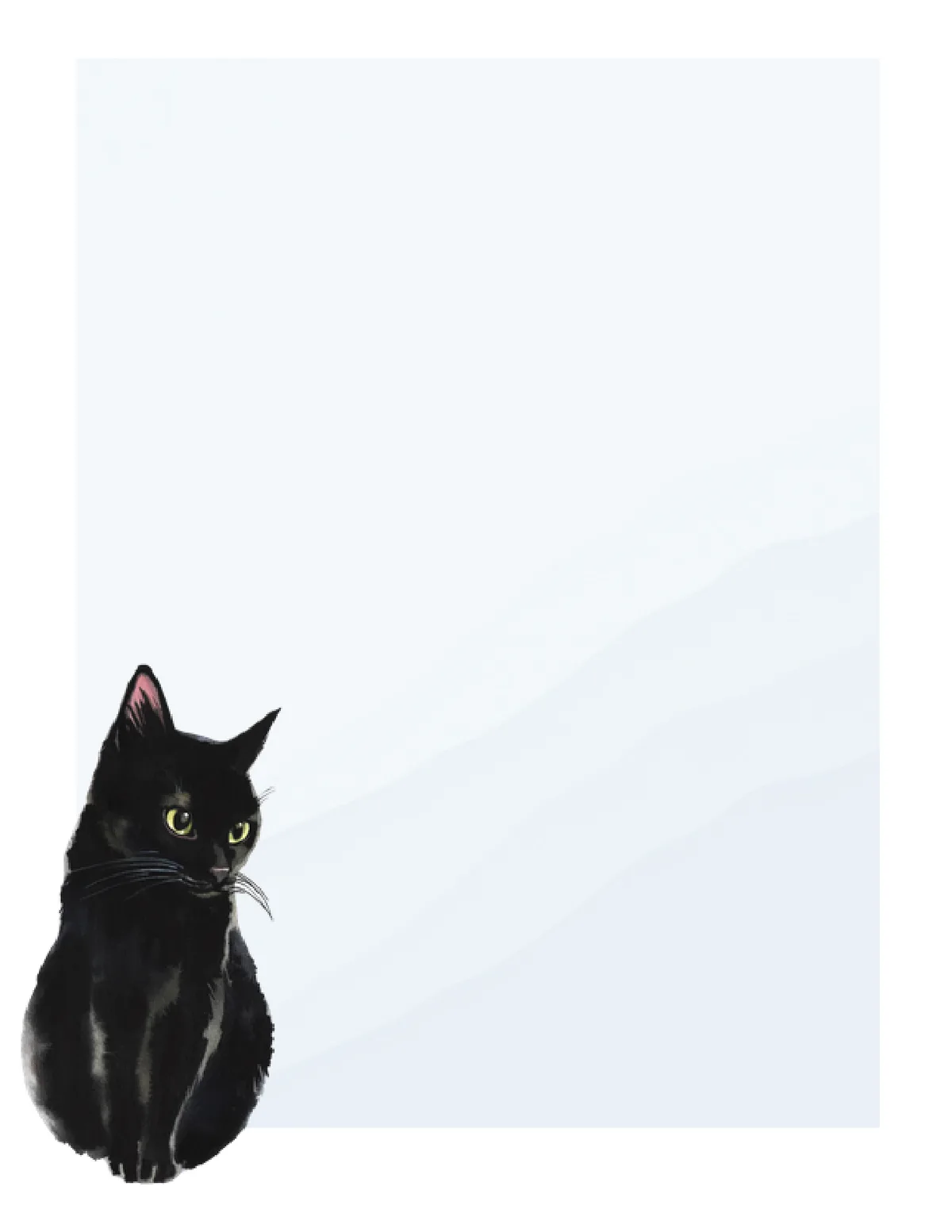 Cats No. 19 note pad, design 1 of 40