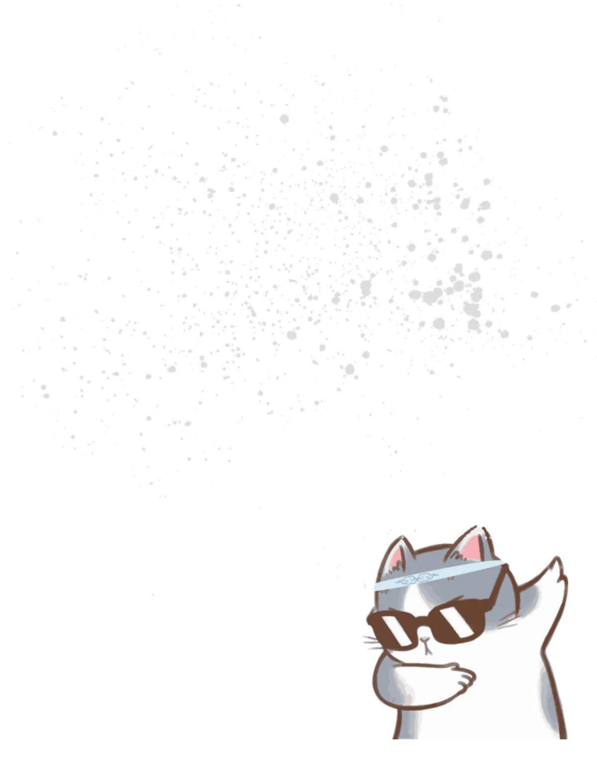 Cats No. 20 note pad, design 1 of 40