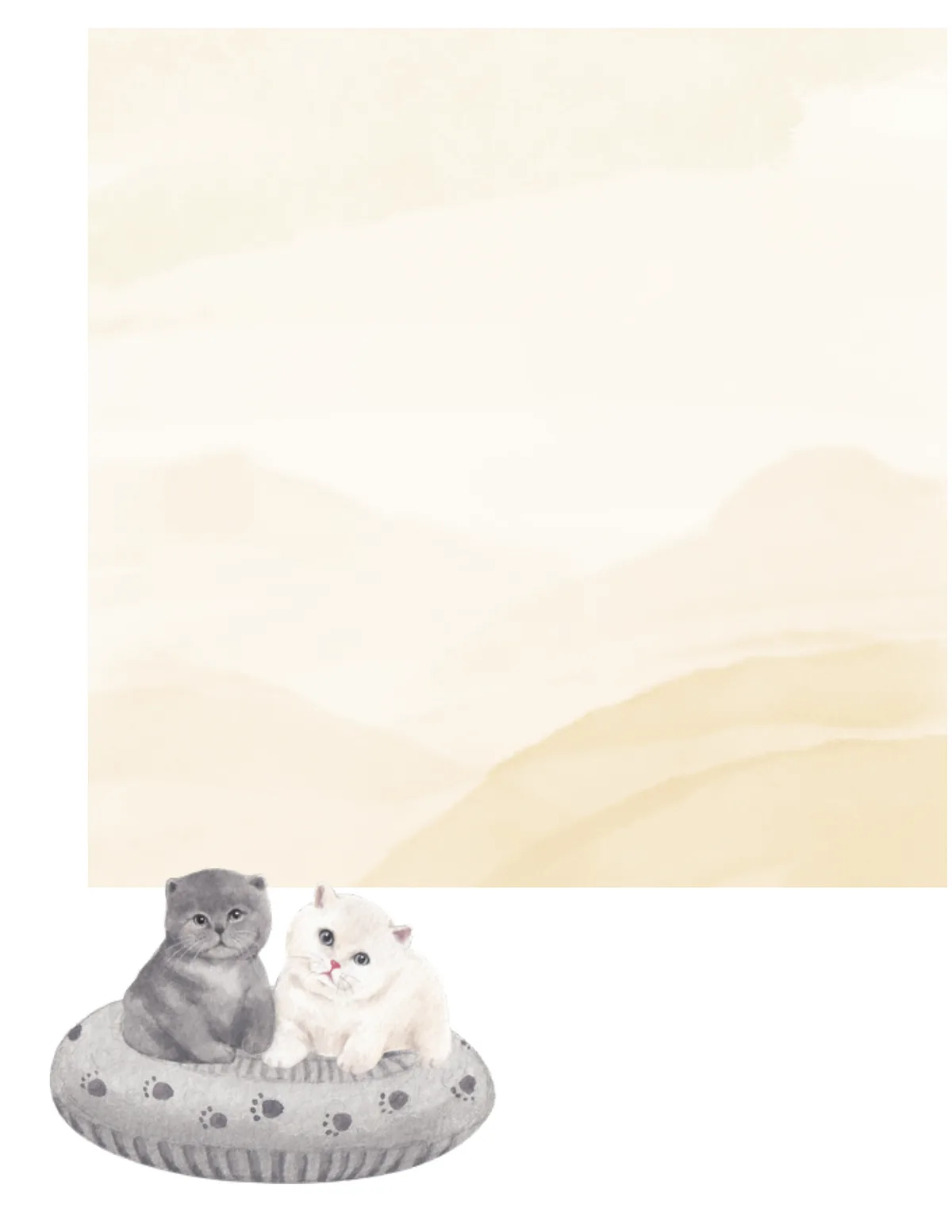 Cats No. 22 note pad, design 1 of 40