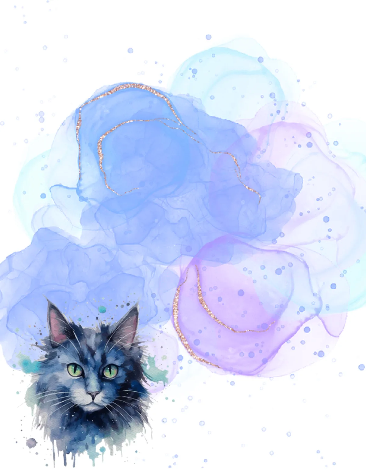 Cats No. 23 note pad, design 1 of 24