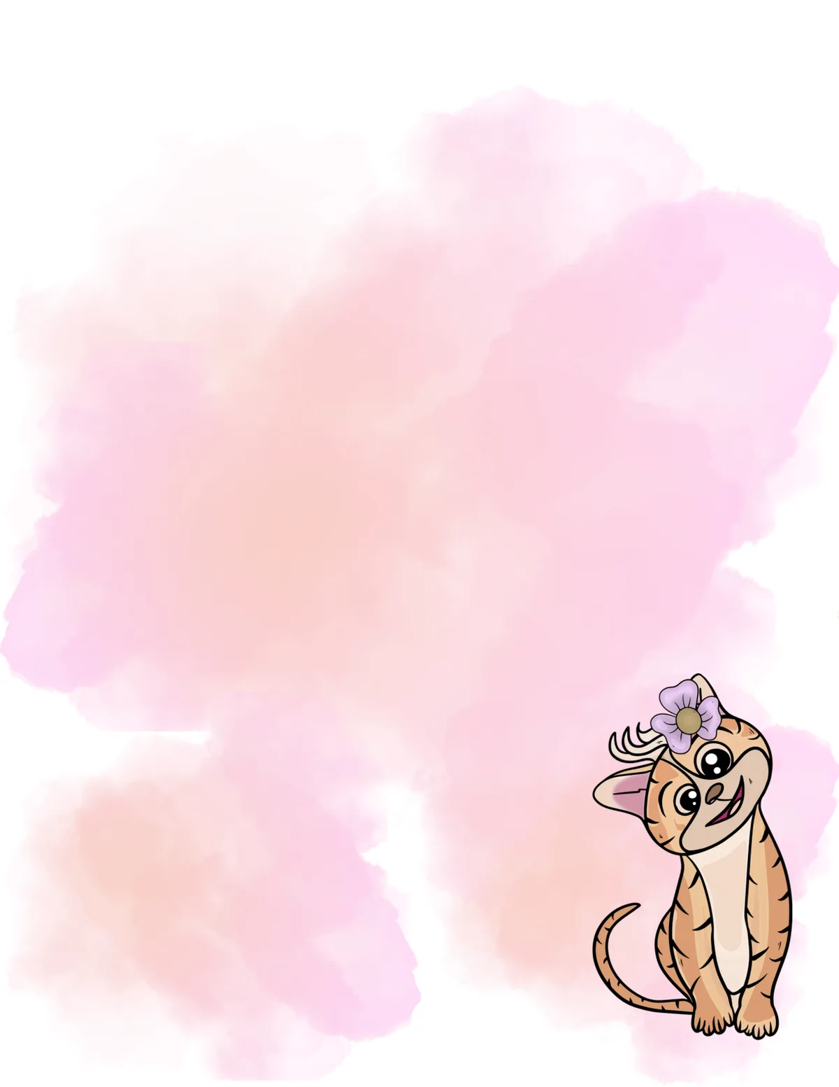 Cats No. 24 note pad, design 1 of 24