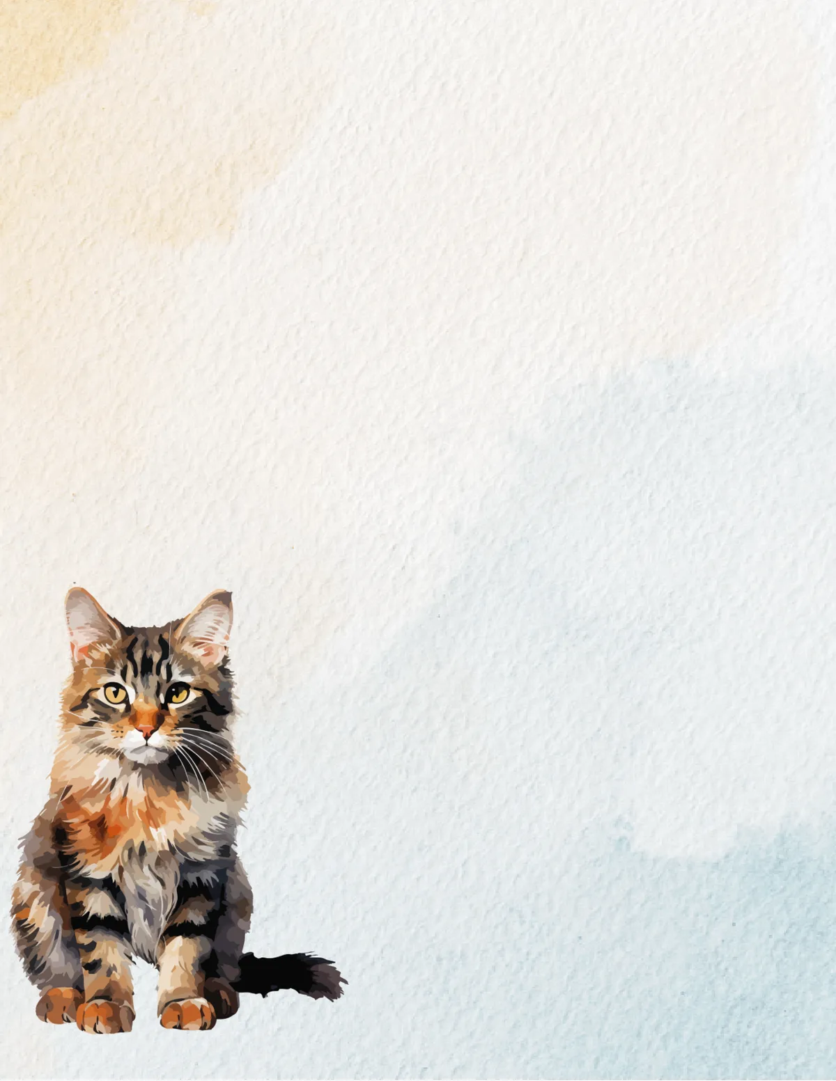 Cats No. 9 note pad, design 1 of 24