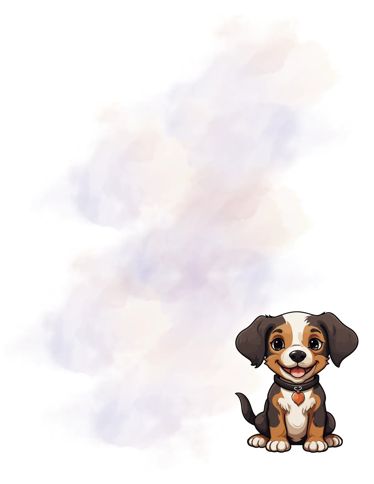 Dogs No. 7 note pad, design 1 of 40