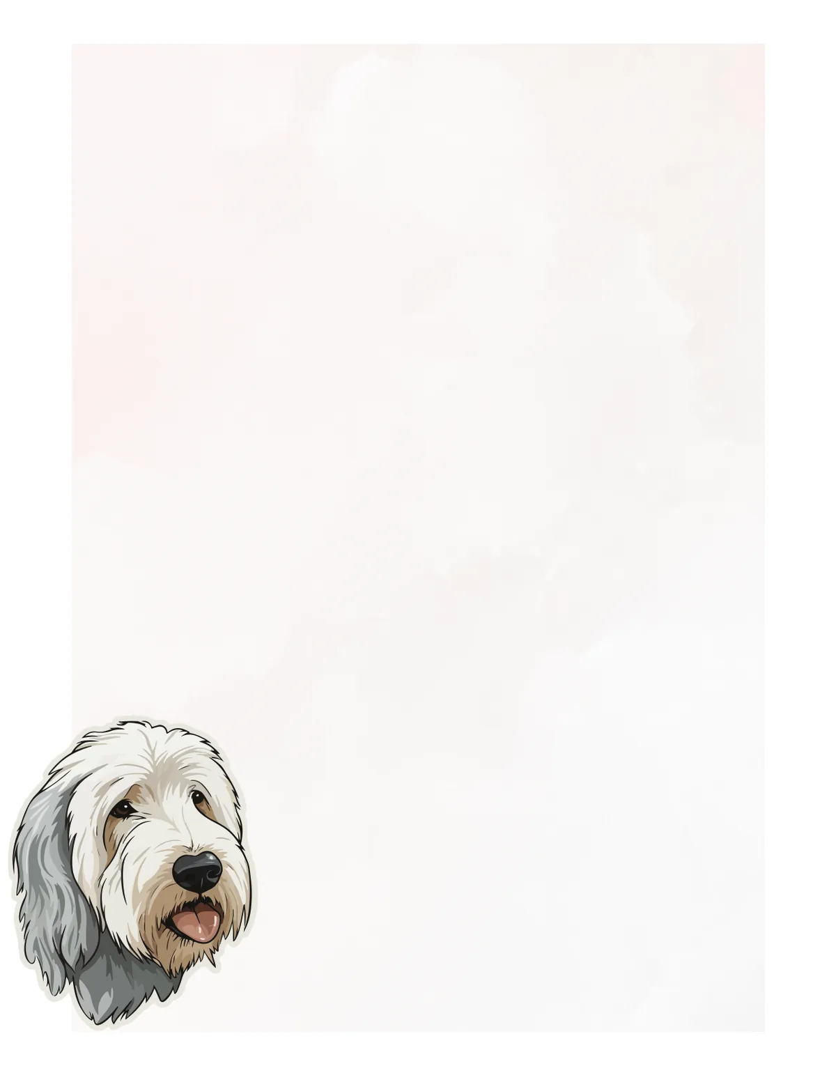 Dogs No. 9 note pad, design 1 of 40