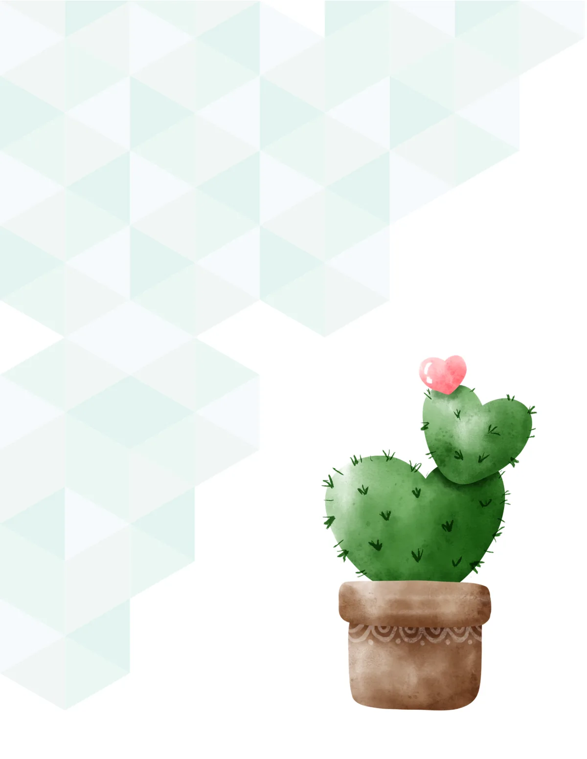 Plants No. 4 note pad, design 1 of 24